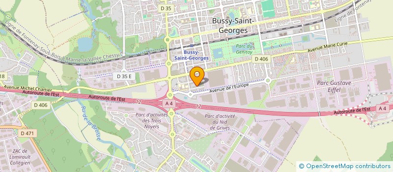 localisation de l'entreprise LEANG H.R.S.  BUSSY-SAINT-GEORGES