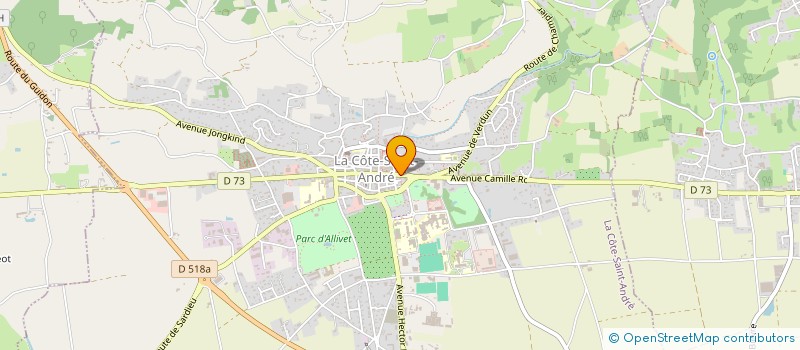 localisation de l'entreprise LEANGE  LA COTE-SAINT-ANDRE