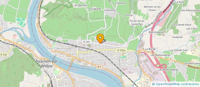 localisation de l'entreprise LEANIA à TAIN-L'HERMITAGE