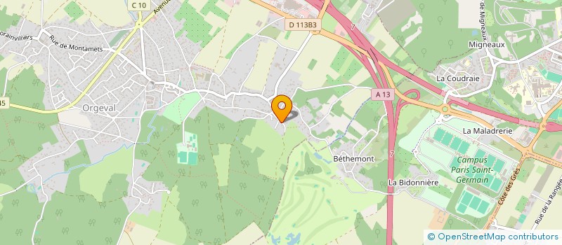 localisation de l'entreprise LEAP CONSULTING  ORGEVAL