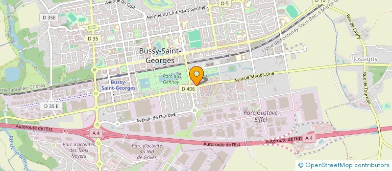 localisation de l'entreprise LEAPARTNERS à BUSSY-SAINT-GEORGES