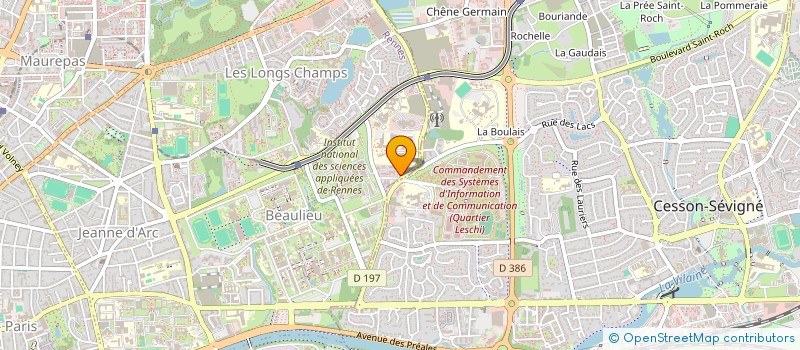 localisation de l'entreprise LEARNING FORMATION à SAINT-DENIS