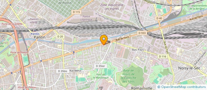 localisation de l'entreprise LEARSI à PANTIN