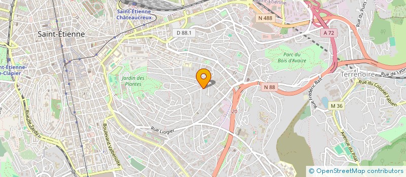 localisation de l'entreprise LEASE BOA à SAINT-ETIENNE