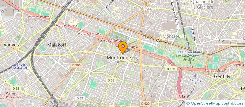 localisation de l'entreprise LEASE CAR SERVICE à MONTROUGE