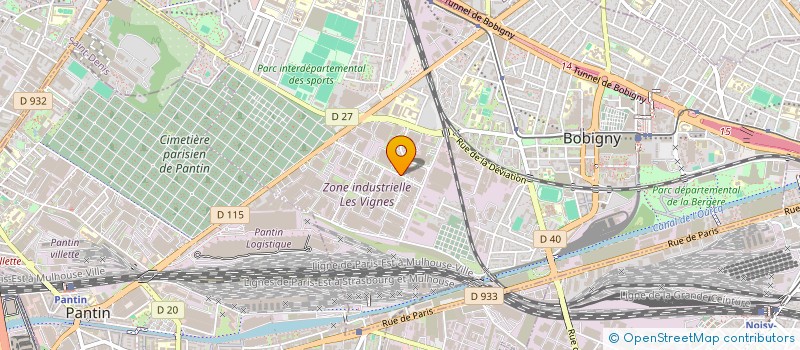 localisation de l'entreprise LEASE IMPRIM' à NOISY-LE-SEC