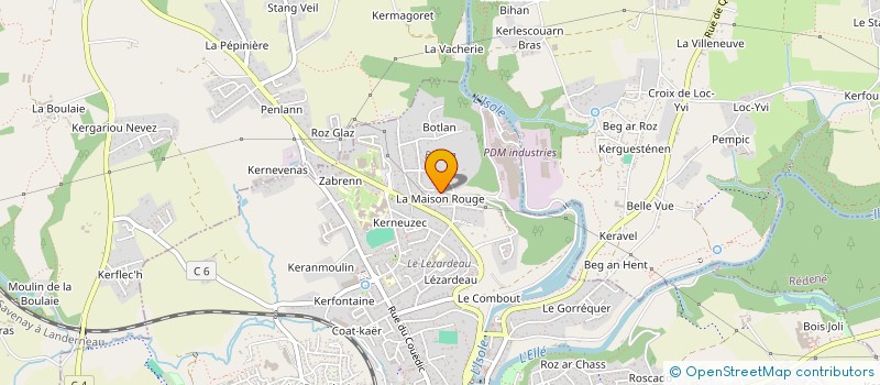 localisation de l'entreprise LEATHER GLOVES  QUIMPERLE