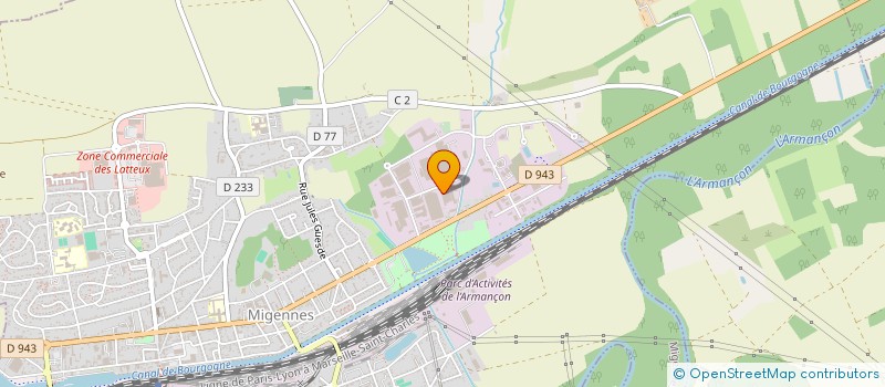 localisation de l'entreprise LEATM  MIGENNES