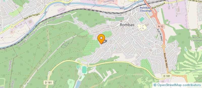 localisation de l'entreprise LEAUXRA  ROMBAS