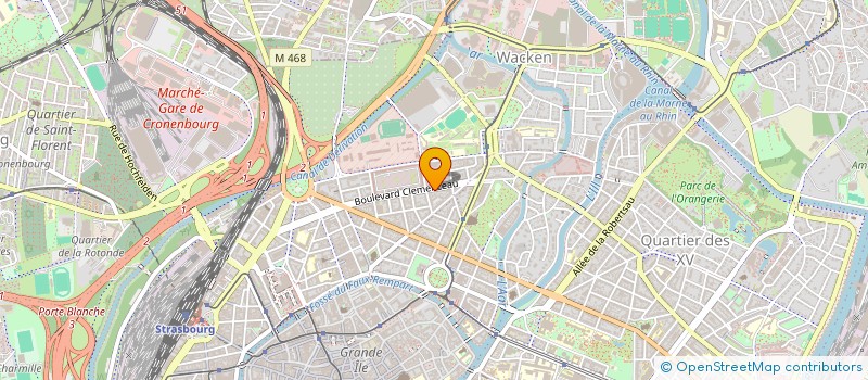 localisation de l'entreprise LEAVA à STRASBOURG
