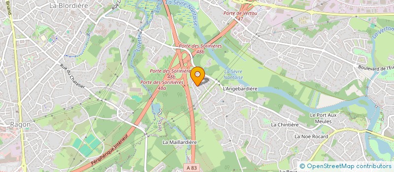 localisation de l'entreprise LEAX  VERTOU