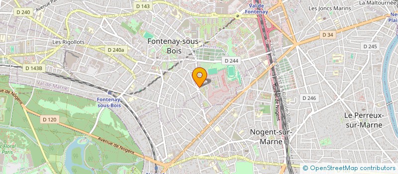 localisation de l'entreprise LEB 2000 à FONTENAY-SOUS-BOIS