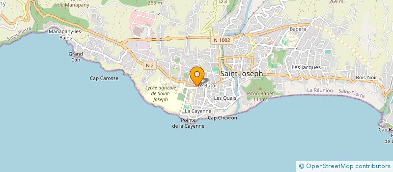 localisation de l'entreprise LEB à SAINT-JOSEPH