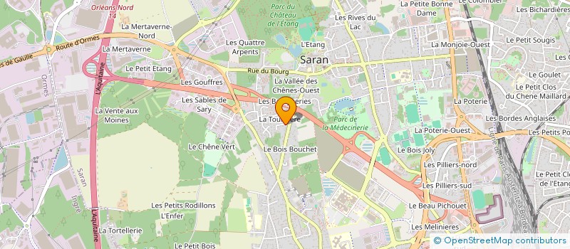 localisation de l'entreprise LEB à SARAN
