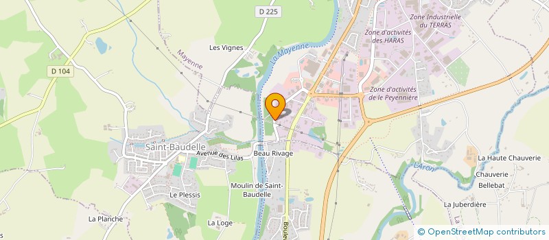 localisation de l'entreprise LEB COMMUNICATION à MAYENNE