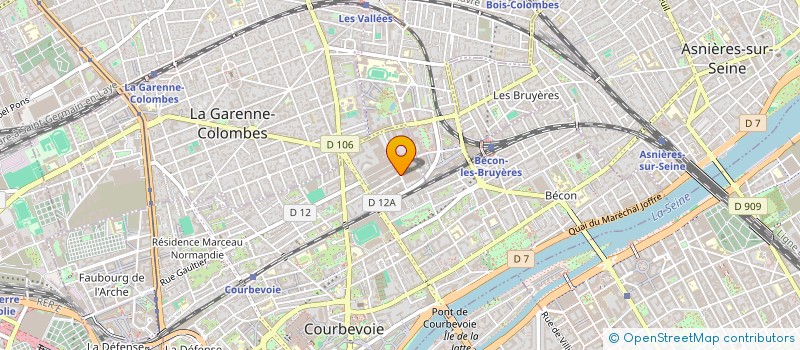 localisation de l'entreprise LEB CORP à COURBEVOIE