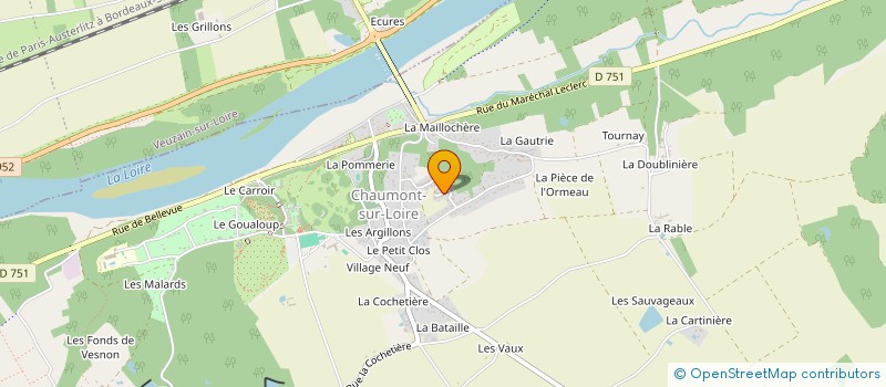 localisation de l'entreprise LEB GROUPE  CHAUMONT-SUR-LOIRE