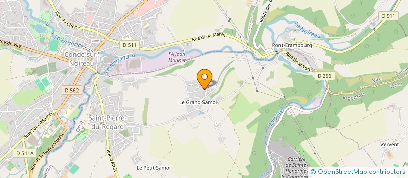 localisation de l'entreprise LEB'IMMOB à SAINT-PIERRE-DU-REGARD