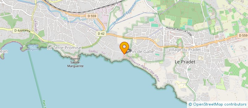 localisation de l'entreprise LEB PAPETERIE à LE PRADET