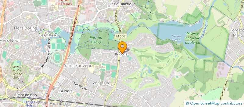 localisation de l'entreprise LEBA à VILLENEUVE-D'ASCQ