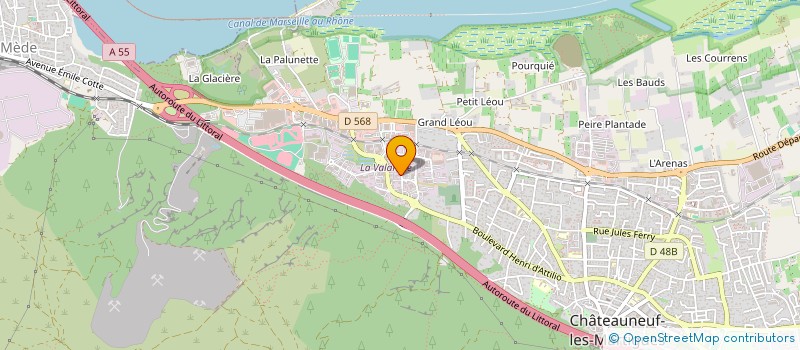 localisation de l'entreprise LEBA FRESH INVEST  CHATEAUNEUF-LES-MARTIGUES