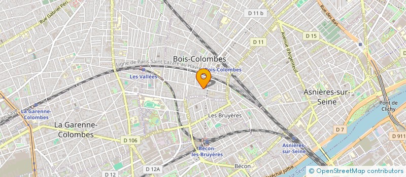 localisation de l'entreprise LEBADEZET SCI à BOIS-COLOMBES