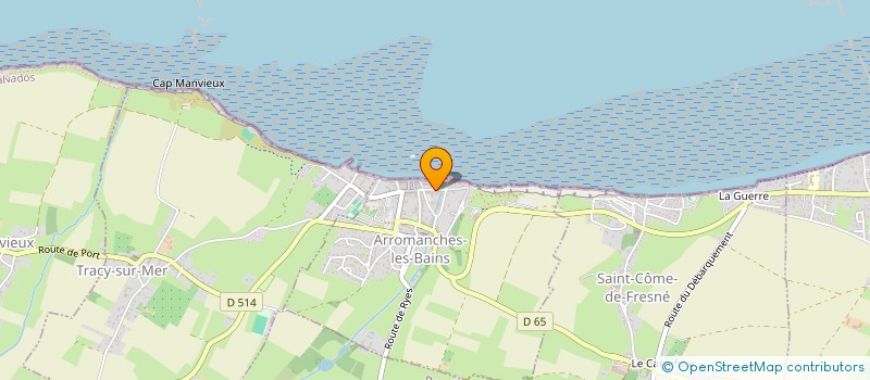 localisation de l'entreprise LEBAILLY  ARROMANCHES-LES-BAINS