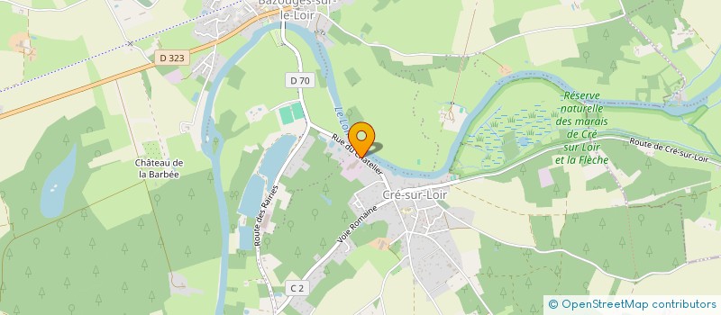 localisation de l'entreprise LEBAILLY COUVERTURE  BAZOUGES CRE SUR LOIR