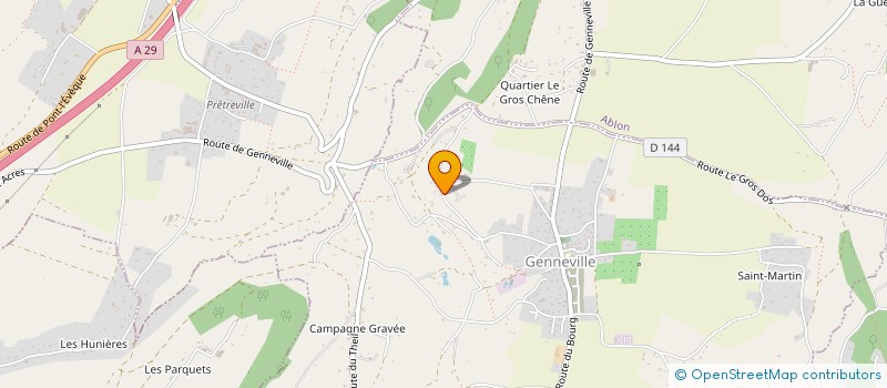 localisation de l'entreprise LEBAILLY PAYSAGE  GENNEVILLE