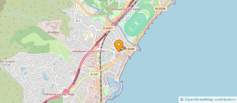 localisation de l'entreprise LEBAS CHATAIN à VILLENEUVE-LOUBET