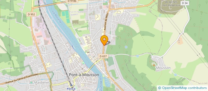 localisation de l'entreprise LEBAS HENNEQUIN SCI  PONT-A-MOUSSON