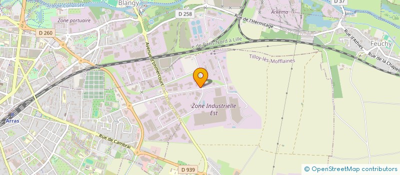 localisation de l'entreprise LEBAS LARIDANT  TILLOY-LES-MOFFLAINES