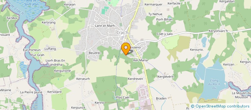 localisation de l'entreprise LEBASTELLEC  CRACH