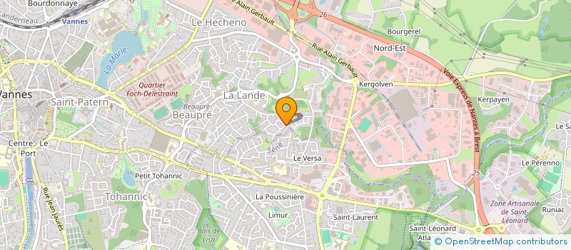 localisation de l'entreprise LEBAT PARTICIPATIONS à VANNES