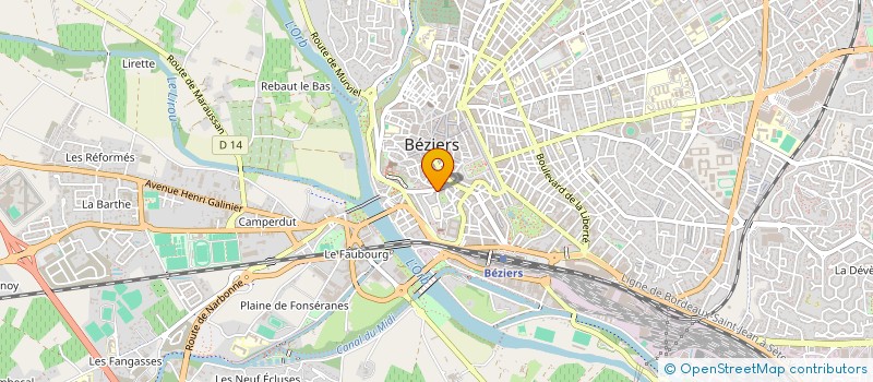 localisation de l'entreprise LEBATTEUR  BEZIERS