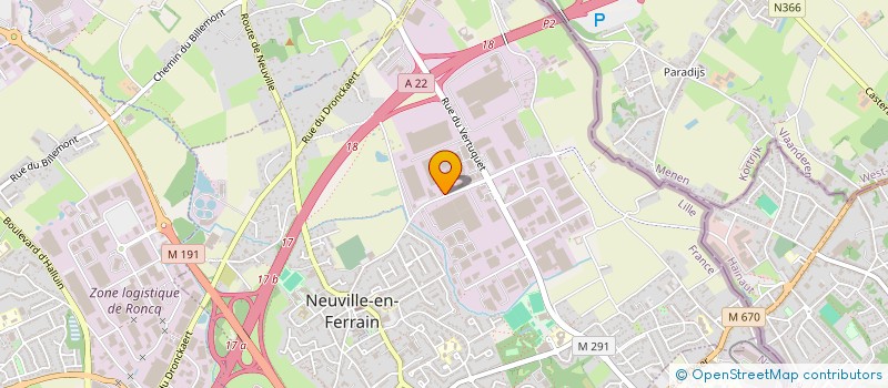 localisation de l'entreprise LEBAUFIL INVEST  NEUVILLE-EN-FERRAIN