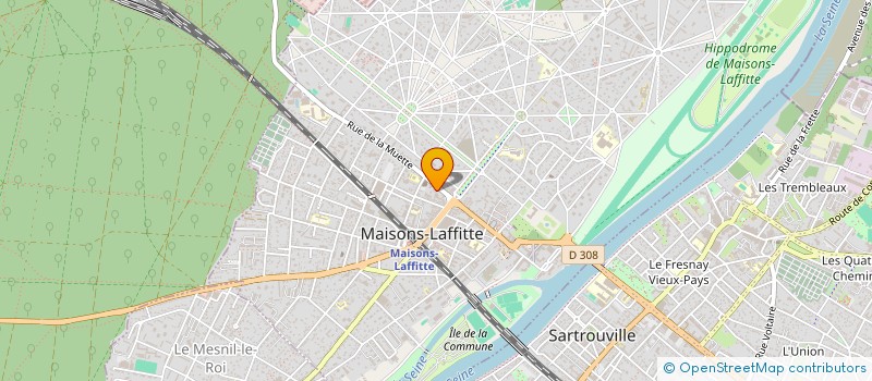 localisation de l'entreprise LEBEAU IMMOBILIER  MAISONS-LAFFITTE