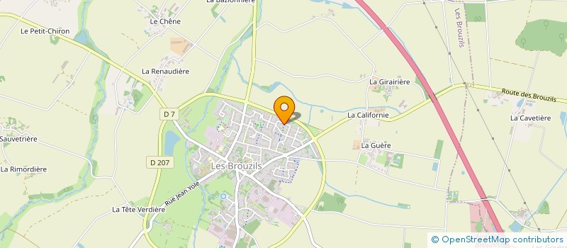 localisation de l'entreprise LEBEAU KMNJ  LES BROUZILS