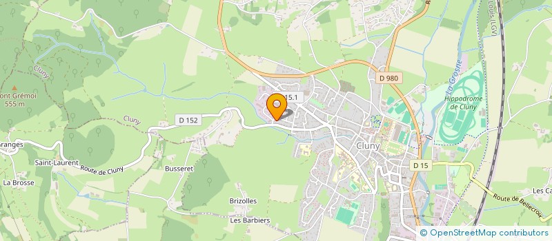localisation de l'entreprise LEBEAU LANGLOIS SARL à CLUNY