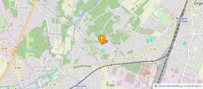 localisation de l'entreprise LEBEAU SERVICES à SAINT-GERMAIN-LES-ARPAJON