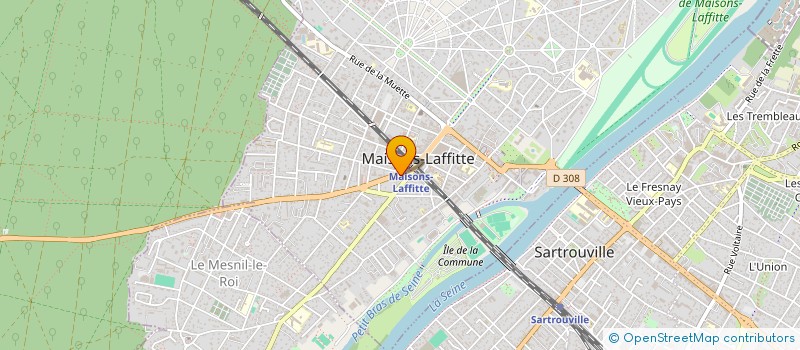 localisation de l'entreprise LEBEAU THEODOROU  MAISONS-LAFFITTE