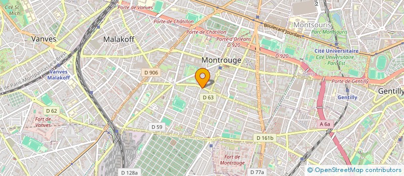 localisation de l'entreprise LEBEAUCHEVEU à MONTROUGE