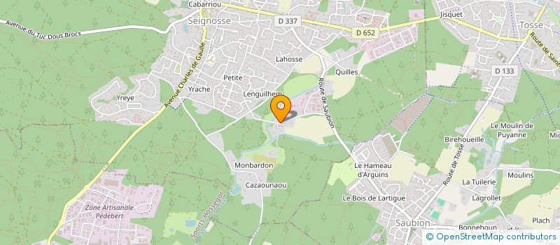 localisation de l'entreprise LEBEAUDECOR  SEIGNOSSE