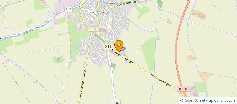 localisation de l'entreprise LEBECQUE à BOURBOURG