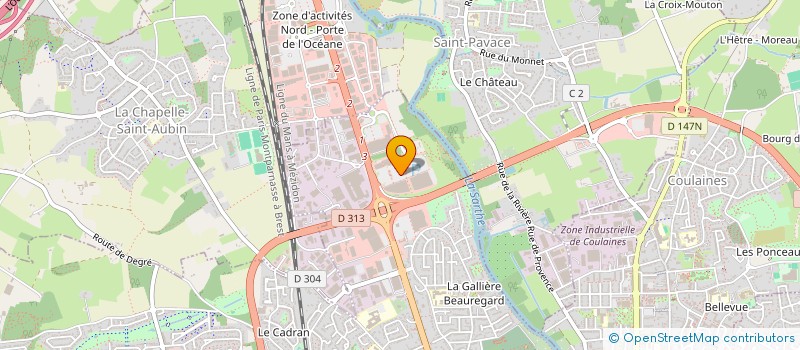 localisation de l'entreprise LEBEGUE LG DIFFUSION à LE MANS