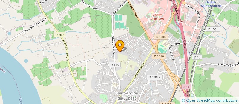 localisation de l'entreprise LEBEGUE SYLVIA  SAINT-ANDRE-DE-CUBZAC