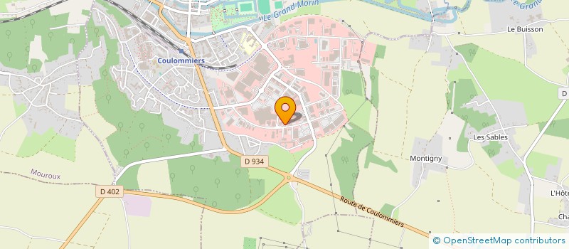 localisation de l'entreprise LEBEL à COULOMMIERS