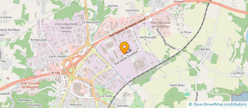 localisation de l'entreprise LEBEL  CAUDAN