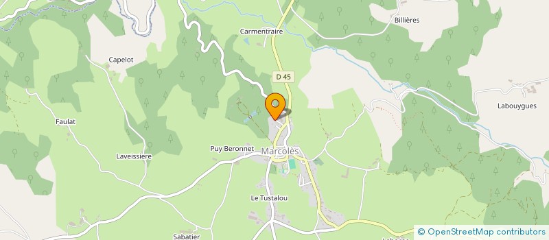 localisation de l'entreprise LEBEL GEORGES ET JEANNE à MARCOLES