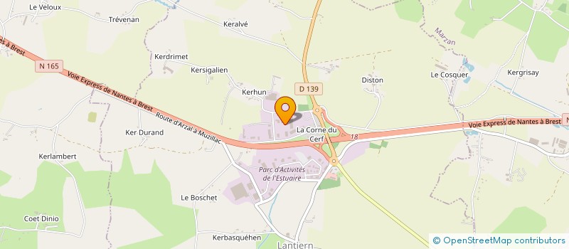 localisation de l'entreprise LEBEL OUVRAGE  ARZAL